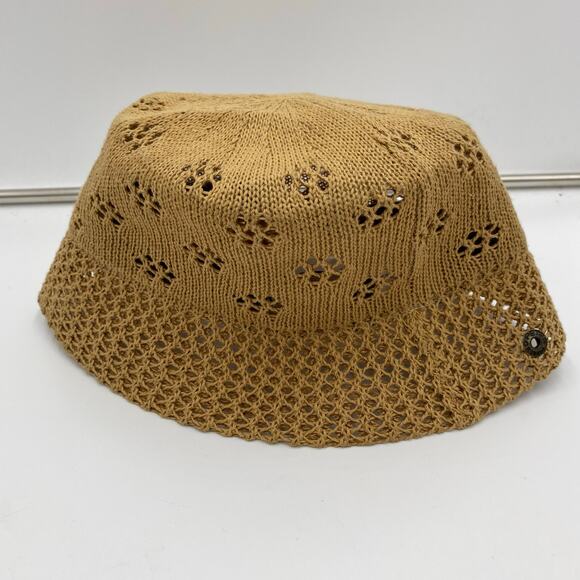 Peter Grimm Women Tan Alara Knit Bucket Hat Size O/S - Picture 1 of 6
